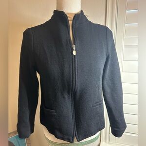 Women’s Talbots Black Wool Blazer Petite Size 8